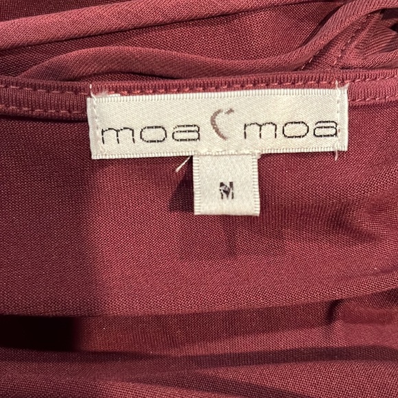 NWT Wine Moa Moa Long Sleeve Top - Picture 7 of 8